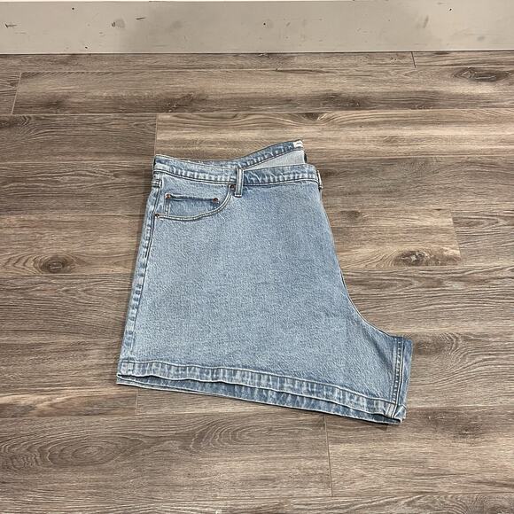 NWT Abercrombie & Fitch Women Shorts 37/24 Blue Denim The Dad Shorts - Picture 5 of 6